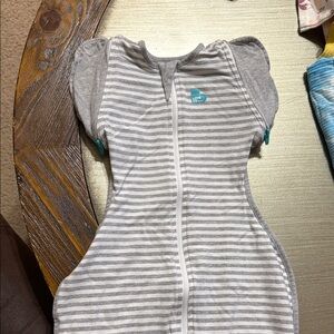 Love to Dream Gray Striped Kids Pajamas Sleep Sack